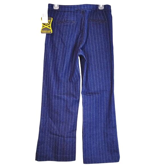 NYDJ Not Your Daughter's Tummy Tuck Jean Pinstripe Blue White Womens Size 6 NWT - Picture 2 of 9